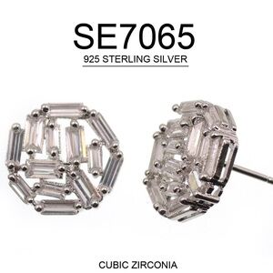 Sterling Silver Cubic Zirconia Earrings